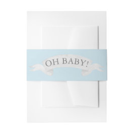 Cintas Para Invitaciones "¡Oh nena!" Estrella pequeña de guiño azul