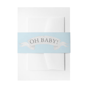 Cintas Para Invitaciones "¡Oh nena!" Estrella pequeña de guiño azul