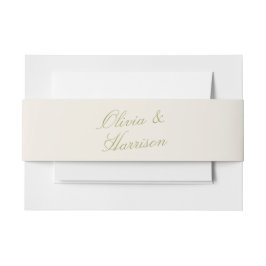 Cintas Para Invitaciones Olive Estate Calligraphy Wedding