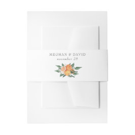 Cintas Para Invitaciones Orange Blossoms Citrus Botanical Wedding
