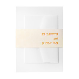 Cintas Para Invitaciones Orange Sunset Wedding