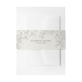 Cintas Para Invitaciones Orchid Elevated Ecru Formal Traditional Wedding