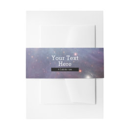 Cintas Para Invitaciones Orígenes retro de color blanco orgánico nebulosa E