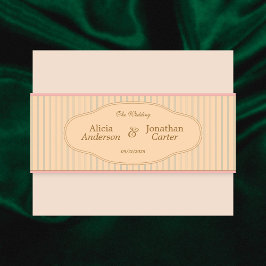 Cintas Para Invitaciones Ornate Art Nouveau Wedding