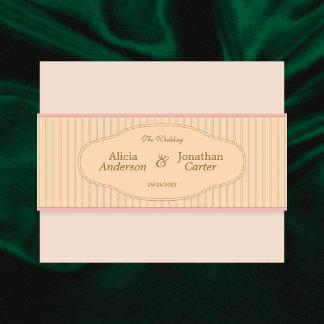 Cintas Para Invitaciones Ornate Art Nouveau Wedding