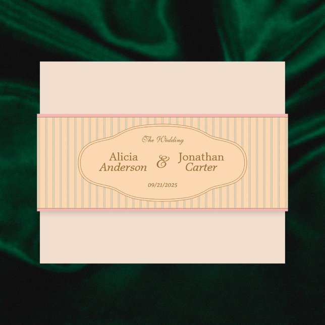 Cintas Para Invitaciones Ornate Art Nouveau Wedding (Subido por el creador)