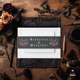 Cintas Para Invitaciones Oscuro Moody Gothic