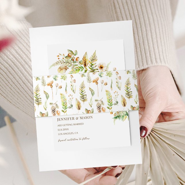 Cintas Para Invitaciones Otoño Árbol Forestal Sale de la Boda Caída (Subido por el creador)