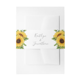 Cintas Para Invitaciones País Boda de girasol ruso