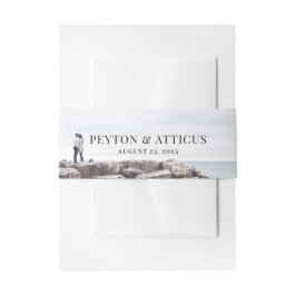 Cintas Para Invitaciones Paisaje atmosférico Foto Boda Bellyband