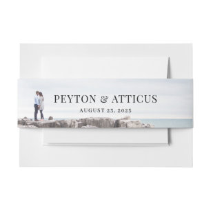 Cintas Para Invitaciones Paisaje atmosférico Foto Boda Bellyband