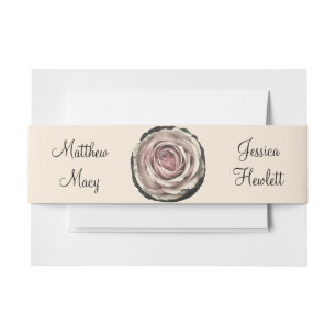 Cintas Para Invitaciones Pale Rose Cameo - Banda de Invitación - HAMbyWG