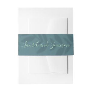Cintas Para Invitaciones Paleta de sombra Verde azulada
