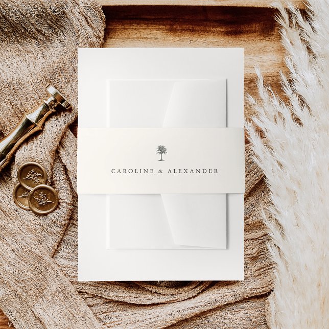 Cintas Para Invitaciones Palm de La Habana | Boda de árbol de palmas de épo (Subido por el creador)