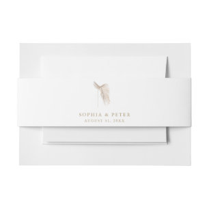 Cintas Para Invitaciones Palm simple moderna deja banda Belly