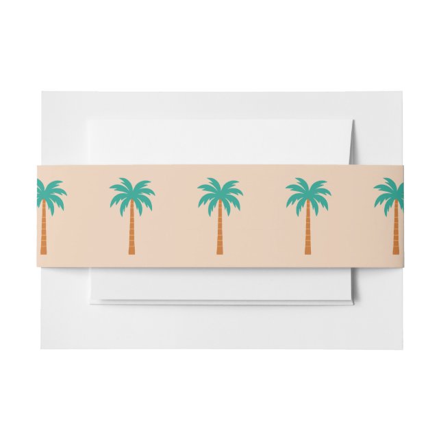 Cintas Para Invitaciones Palmeras (Anverso Ejemplo)