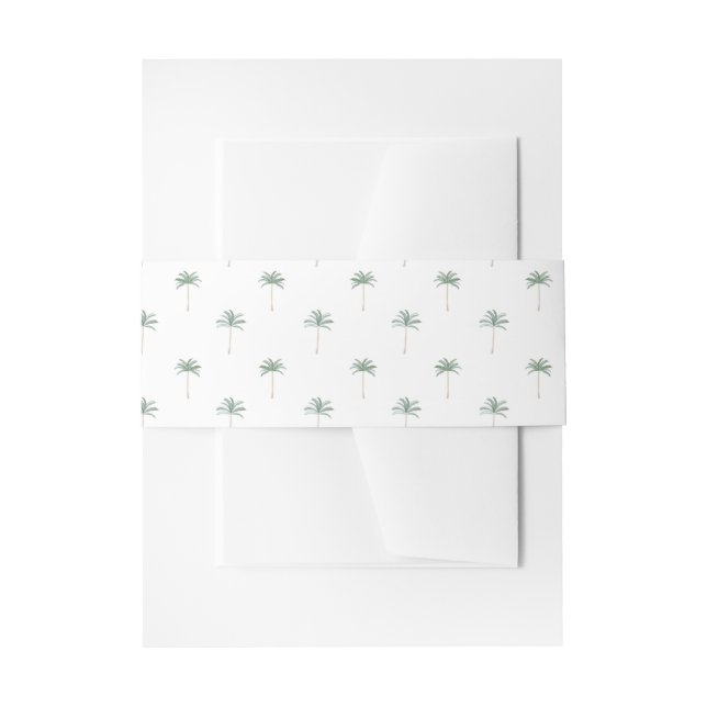 Cintas Para Invitaciones Palmeras (Anverso Ejemplo)
