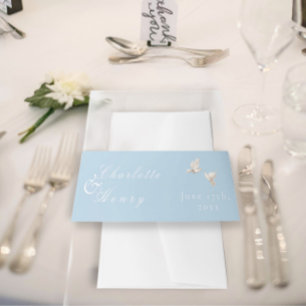 Cintas Para Invitaciones Palomas blancas de bodas elegantes