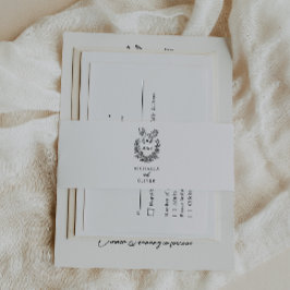 Cintas Para Invitaciones Palomas Minimalistas Modernas Escritura Elegante B