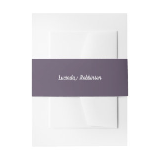 Cintas Para Invitaciones Panal | Color Sólido Morado 3 Personal