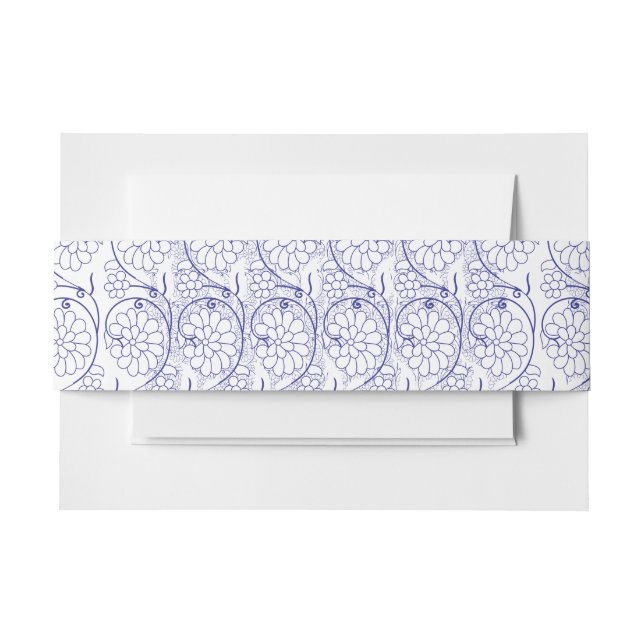 Cintas Para Invitaciones Papel blanco de envoltura con una parte sutil y re (Anverso Ejemplo)