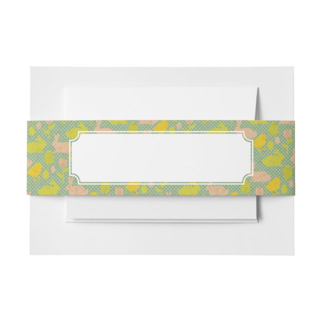 Cintas Para Invitaciones Papel pintado de Pascua (Anverso Ejemplo)