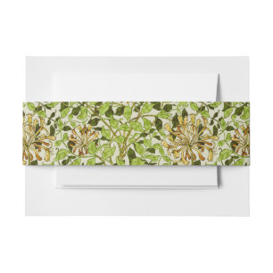 Cintas Para Invitaciones Papel pintado floral de madreselva verde de Willia