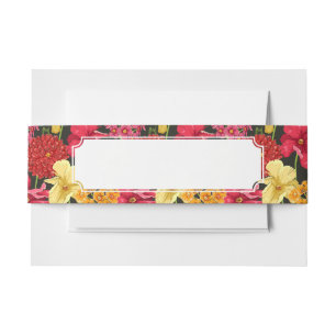 Cintas Para Invitaciones Papel pintado floral en estilo de la acuarela
