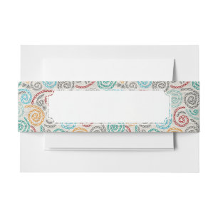 Cintas Para Invitaciones Papel rumpled suposición del bordado