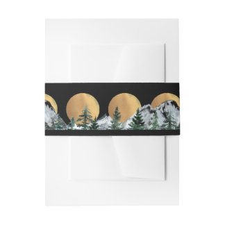 Cintas Para Invitaciones Paraíso Forestal de Montaña