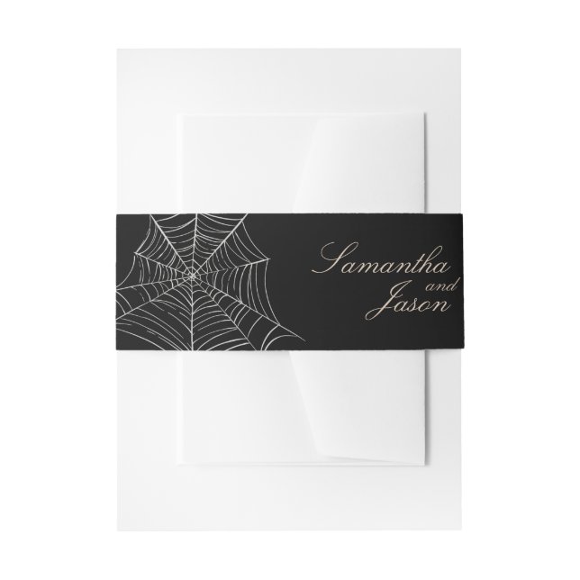Cintas Para Invitaciones Pareja pequeña y fantasmal (Anverso Ejemplo)