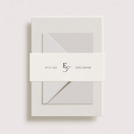 Cintas Para Invitaciones Parker Classic Monograma