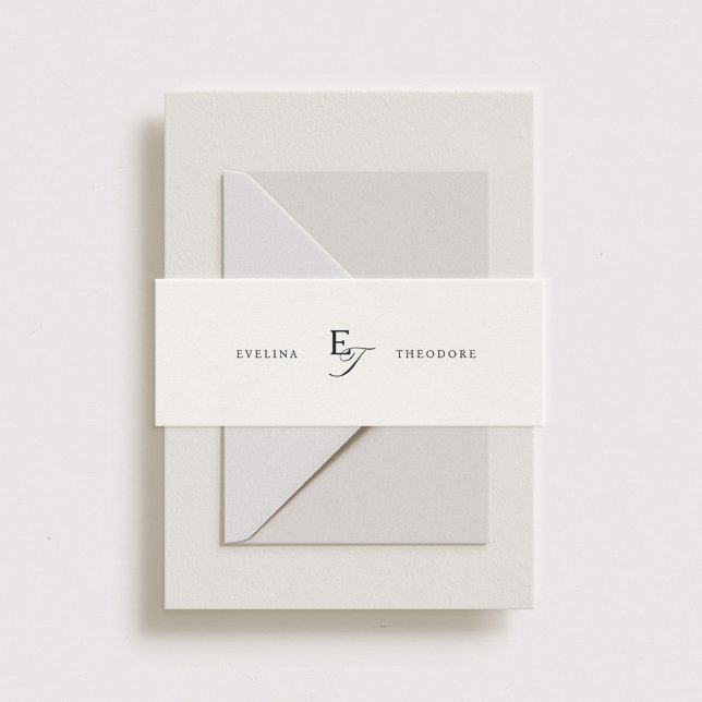 Cintas Para Invitaciones Parker Classic Monograma (Subido por el creador)