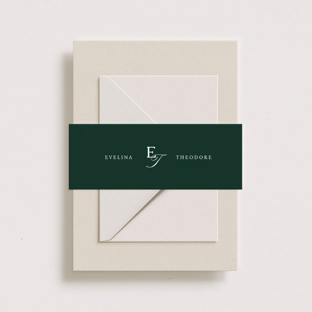 Cintas Para Invitaciones Parker Classic Monograma (Subido por el creador)