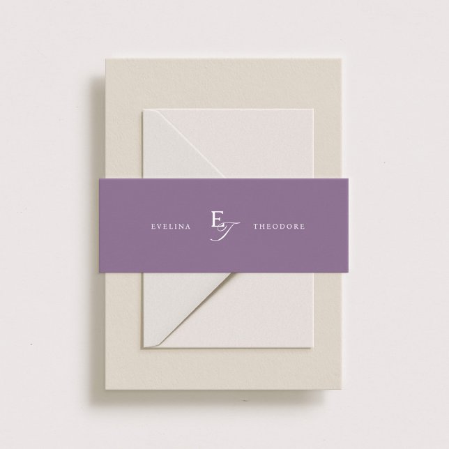 Cintas Para Invitaciones Parker Classic Monograma (Subido por el creador)