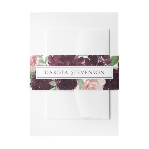 Cintas Para Invitaciones Pasiones amorosas   Dramático Personalizado Rosa d