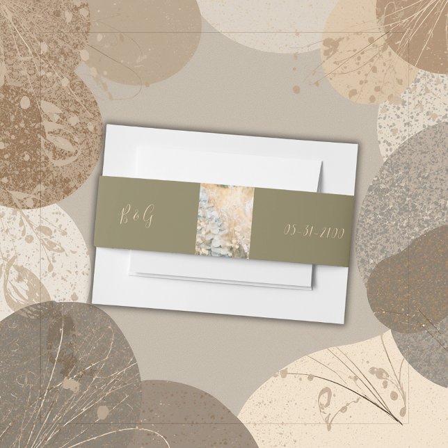 Cintas Para Invitaciones Pastel Boda en un Prado Silvestre de Flores Campes (Subido por el creador)