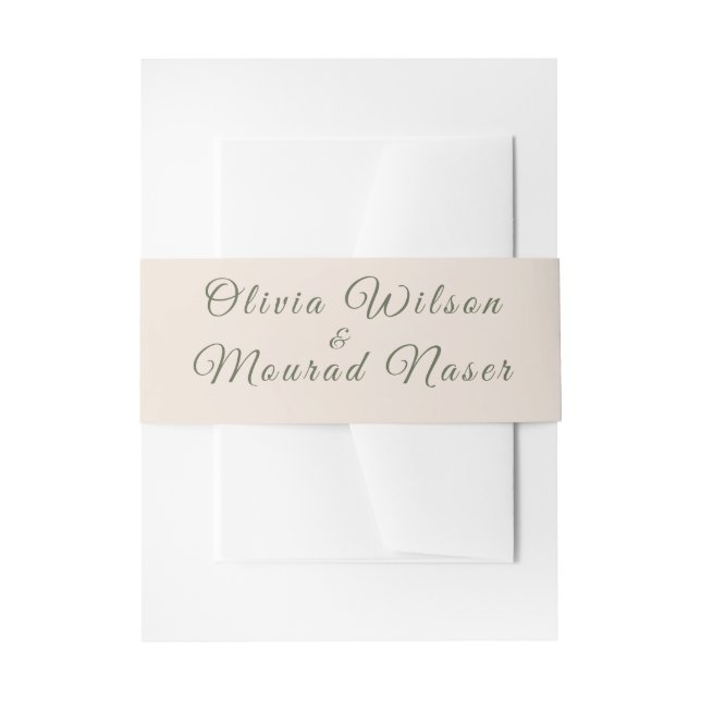 Cintas Para Invitaciones Pastel & Gold Floral Wedding Invitation (Anverso Ejemplo)