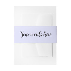 Cintas Para Invitaciones Pastel Periwinkle Purple