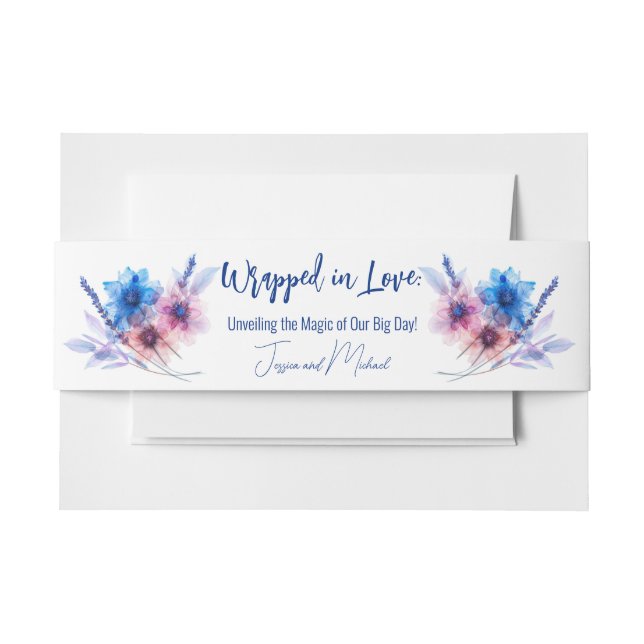 Cintas Para Invitaciones Pastel Whispers Meadow (Anverso Ejemplo)