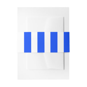 Cintas Para Invitaciones Patrón azul y blanco de rayas verticales