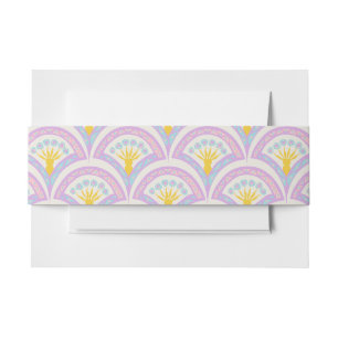 Cintas Para Invitaciones Patrón de cáscara de color pastel