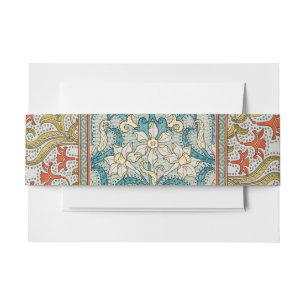 Cintas Para Invitaciones Patrón de Narciso Art Nouveau Antiguo Verneuil