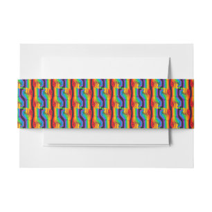 Cintas Para Invitaciones Patrón de puño arco iris