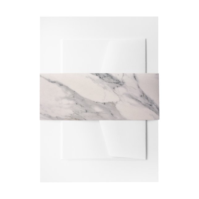Cintas Para Invitaciones Patrón moderno de mármol rosa y negro (Anverso Ejemplo)