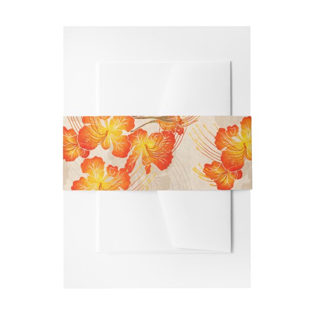 Cintas Para Invitaciones Patrón Ohai Alii v2 impreso en hawaiano (Anverso Ejemplo)