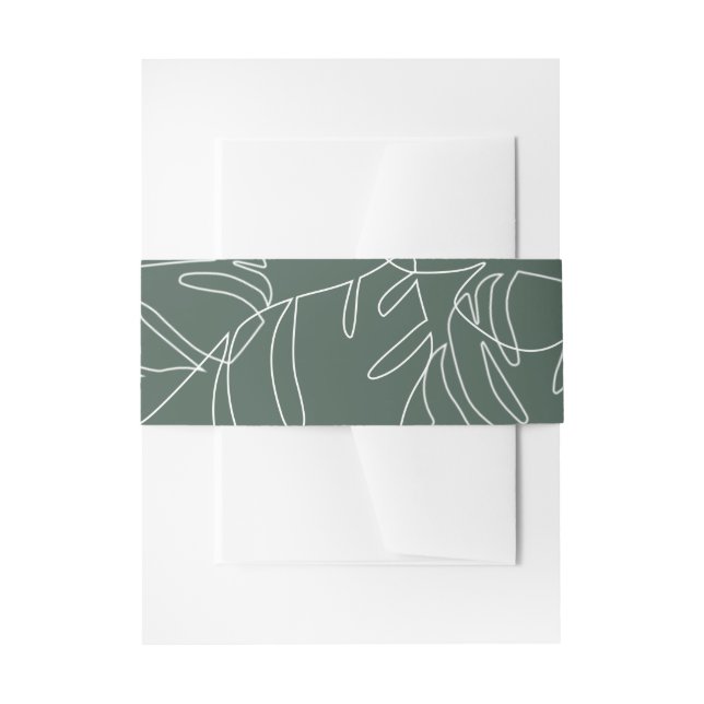 Cintas Para Invitaciones Pensacola Boda (Anverso Ejemplo)