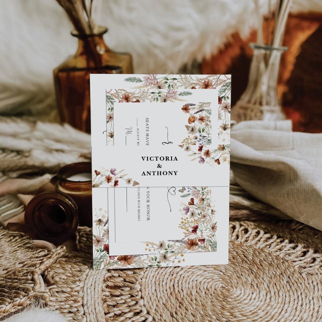 Cintas Para Invitaciones Pequeña banda Belly Boda de flores silvestres (Subido por el creador)