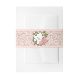 Cintas Para Invitaciones Pergaminos de peones rosados tradicionales del sur