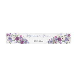 Cintas Para Invitaciones Periwinkle Rubor Watercolor Floral Boda